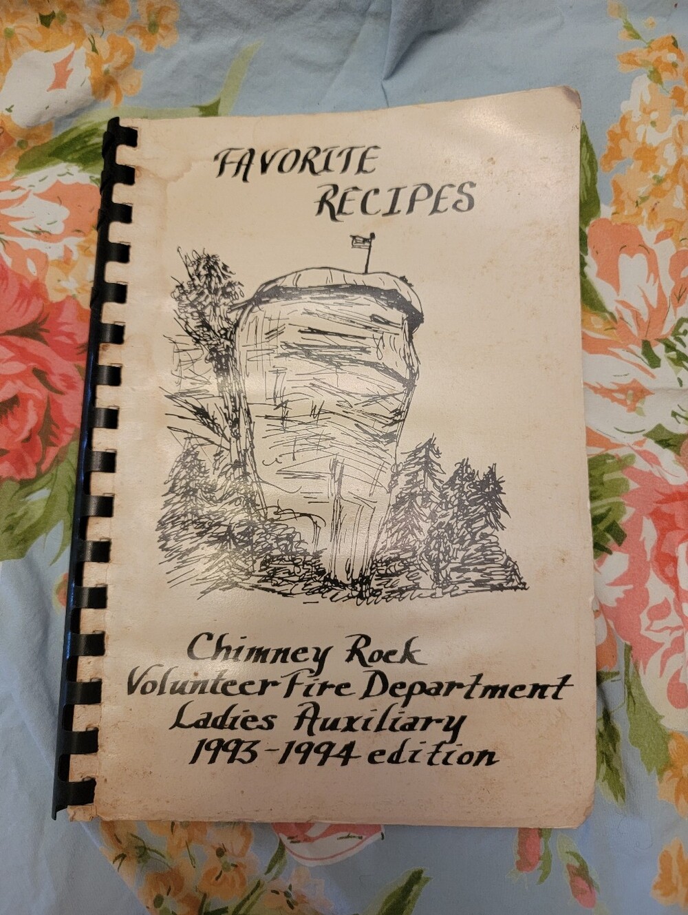 Vintage Chimney Rock Volunteer Fire Dept Ladies Auxiliary Cookbook 1993-1994